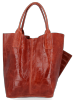 GEANȚĂ DIN PIELE shopper bag Vittoria Gotti maro B15